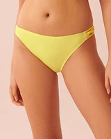 Bas de bikini bandes sur les côtés en fibres recyclées SUNNY LIME