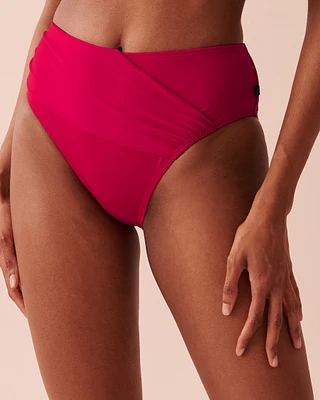 BRIGHT ROSE Recycled Fibers Mid Waist Bikini Bottom