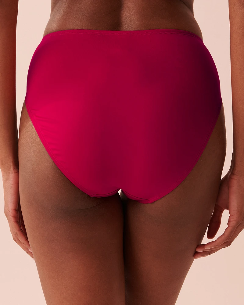 BRIGHT ROSE Recycled Fibers Mid Waist Bikini Bottom