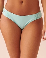 TURQUOISE Shirred Sides Bikini Bottom