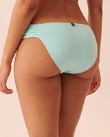 TURQUOISE Shirred Sides Bikini Bottom