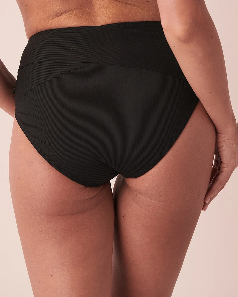 Bas de bikini taille haute RIB