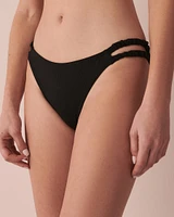 RIB Shirred Sides Bikini Bottom