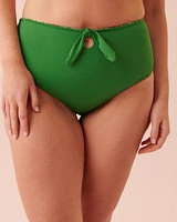 Bas de bikini taille haute réversible en fibres recyclées DITSY BLOOMING