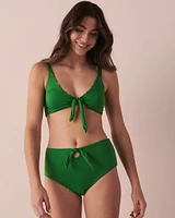Bas de bikini taille haute réversible en fibres recyclées DITSY BLOOMING