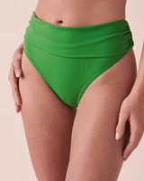 Bas de bikini bande taille pliable SOLID