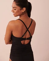 Maillot une-pièce bandeau drapé CHLOE