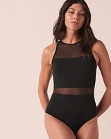 Maillot une-pièce encolure haute MILA