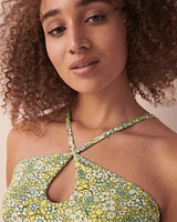 Maillot une-pièce réversible en fibres recyclées FIELDS OF FLOWERS