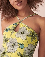 Maillot une-pièce réversible en fibres recyclées FIELDS OF FLOWERS