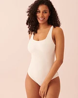 Maillot une-pièce encolure carrée TEXTURED