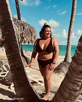 Haut de bikini plongeant texturé CASABLANCA