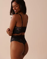 Unlined Lace Corset Bra