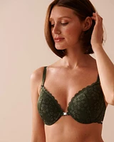 Push-up Front Closure Demi Bra