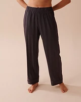 Ensemble pyjama en satin jacquard à rayures