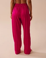 Jacquard Stripe Satin Pajama Set