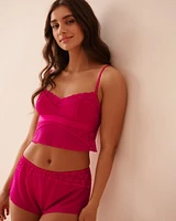 Scalloped Lace and Mesh 2-piece Set