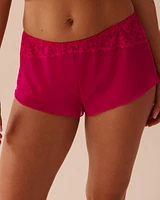 Scalloped Lace and Mesh 2-piece Set