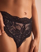 Lace and Back Details Cheeky Panty