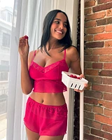 Scalloped Lace and Mesh 2-piece Set