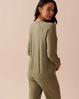 Ribbed Jersey Long Sleeve Shirt