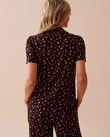 Ditsy Rose Super Soft Button-down Shirt