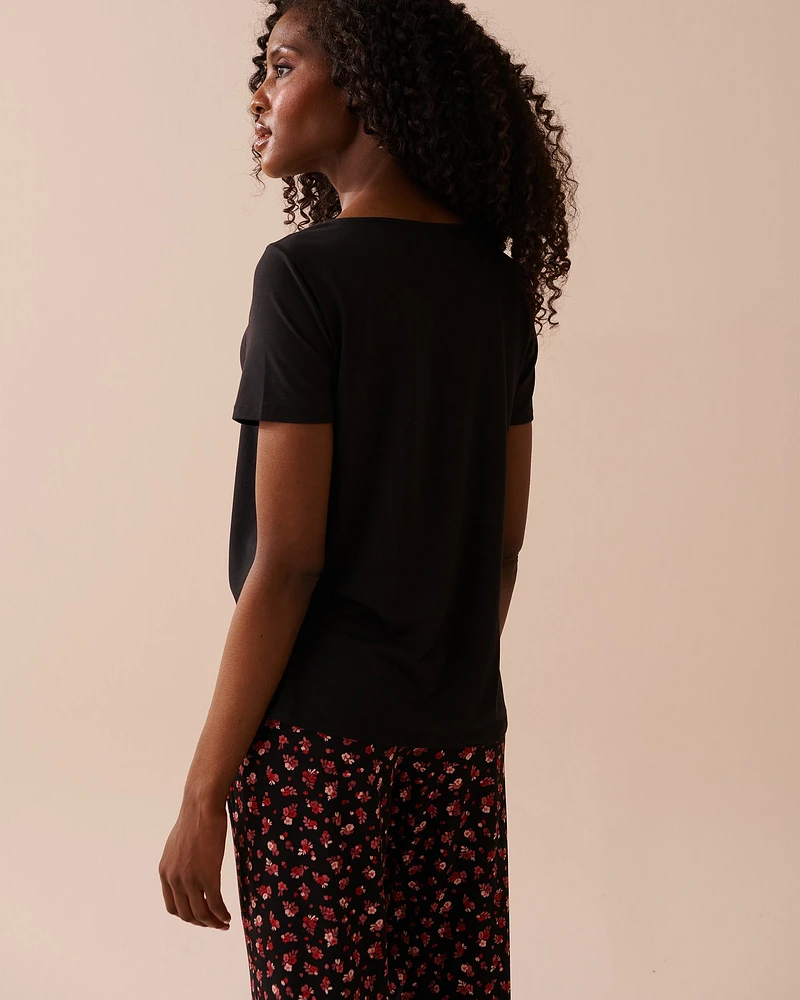 T-shirt ultra doux à roses