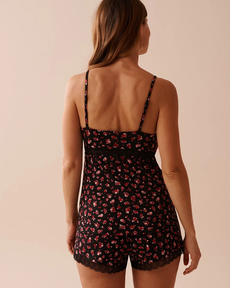 Camisole ultra douce à roses