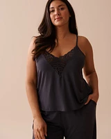 Camisole en modal avec détails dentelle