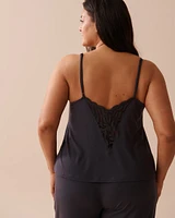 Camisole en modal avec détails dentelle