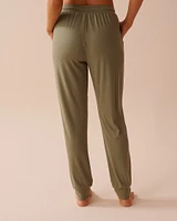 Ribbed Jersey Jogger Pajama Pants