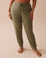 Ribbed Jersey Jogger Pajama Pants
