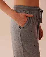 Rose Print Recycled Fibers Pajama Pants