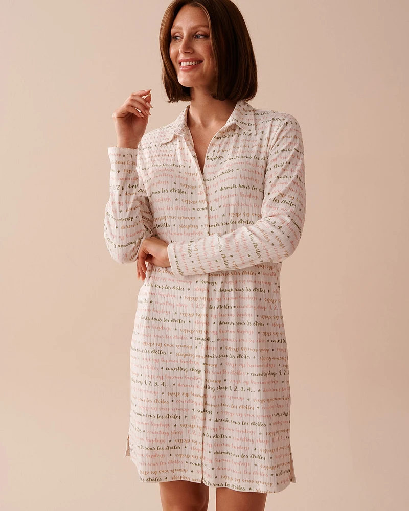 Ribbed Jersey Sleepshirt