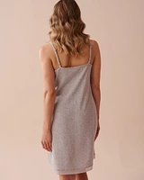 Lace Trim Pointelle Knit Nightie