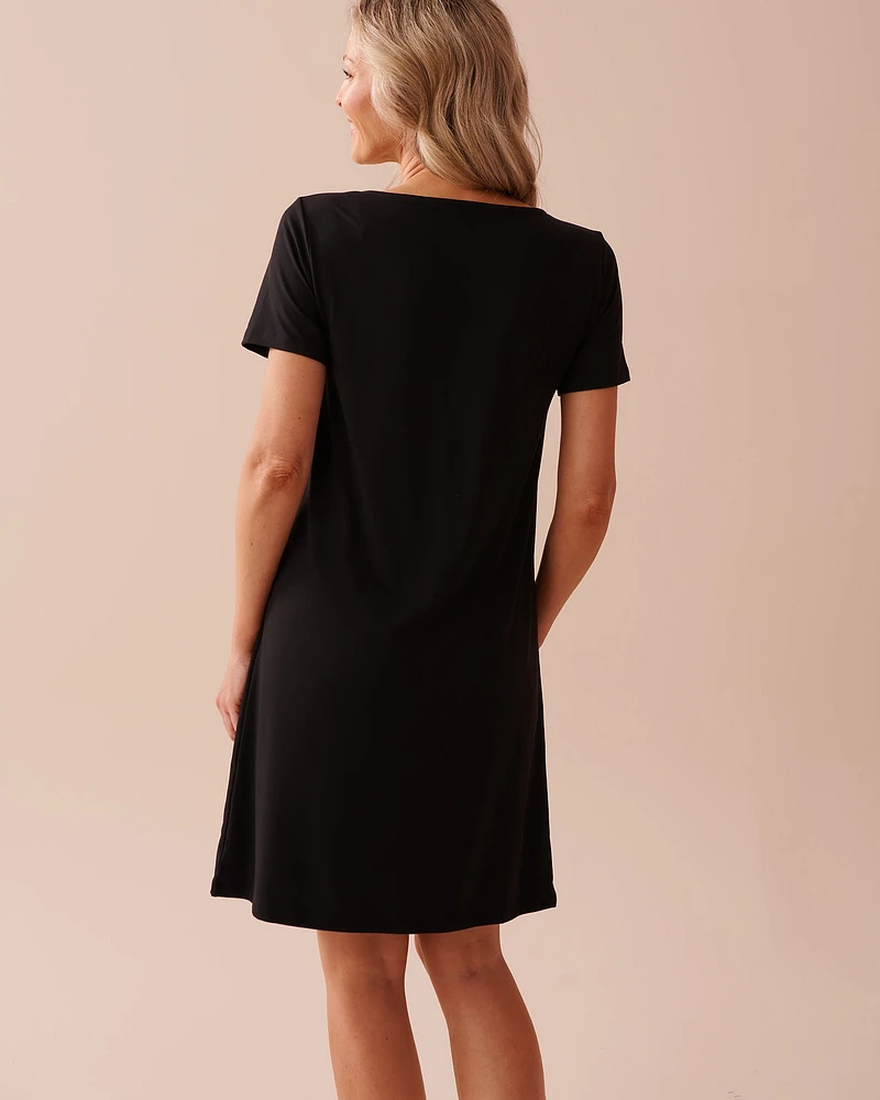 Chemise de nuit ultra douce à roses