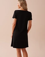 Chemise de nuit ultra douce à roses