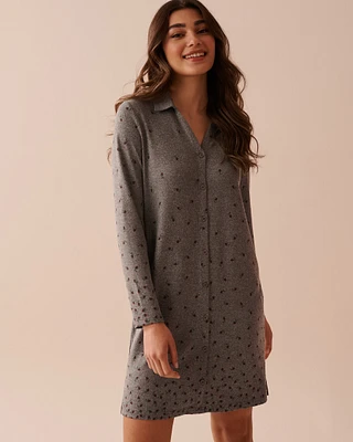 Rose Print Recycled Fibers Sleepshirt