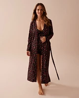 Ditsy Rose Super Soft Long Kimono