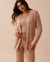 Ribbed Chenille Cardigan