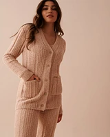 Ribbed Chenille Cardigan