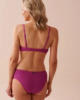 MAGENTA Textured Push-up Bikini Top