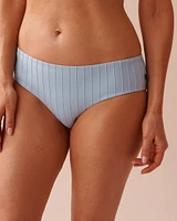 Bas de bikini hipster texturé PASTEL BLUE