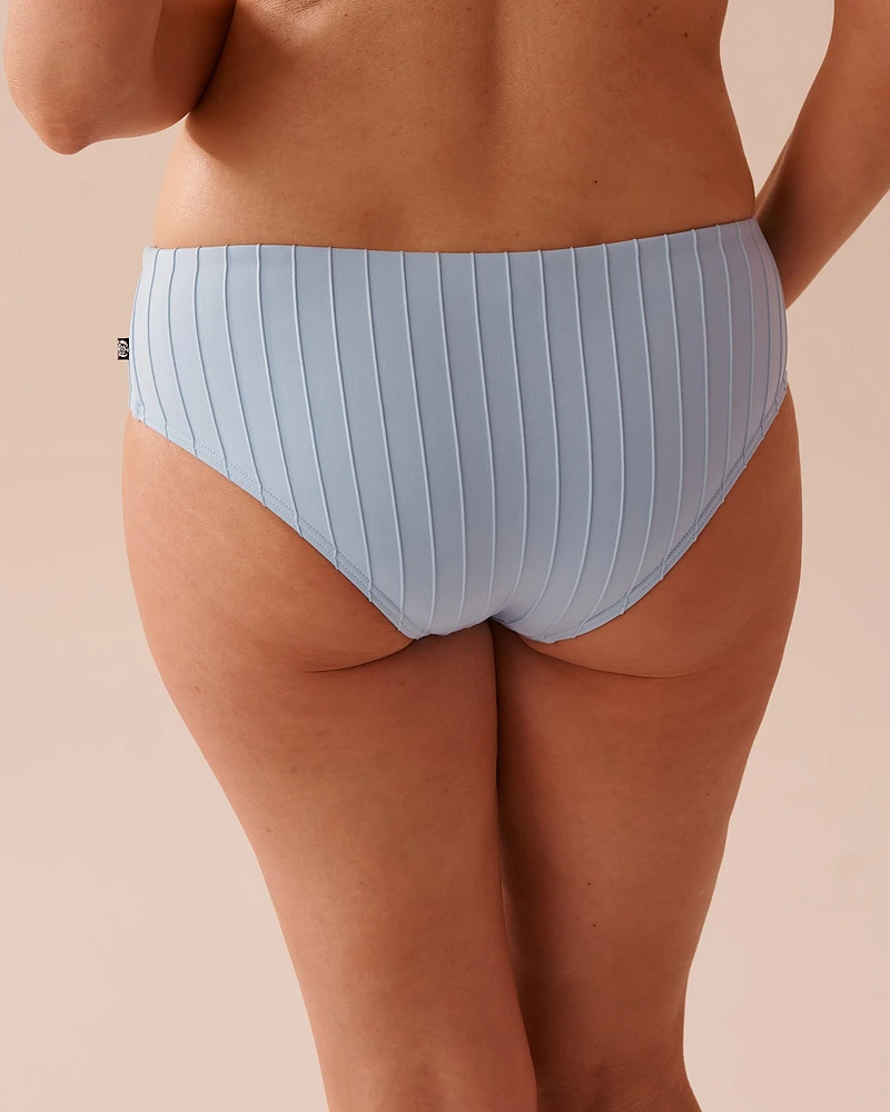 Bas de bikini hipster texturé PASTEL BLUE