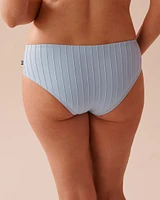 PASTEL BLUE Textured Hipster Bikini Bottom