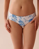 Bas de bikini hipster texturé BLUE MEADOW