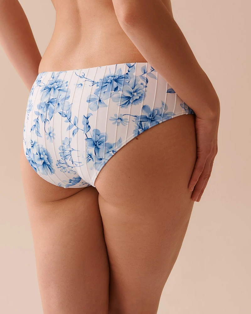 BLUE MEADOW Textured Hipster Bikini Bottom