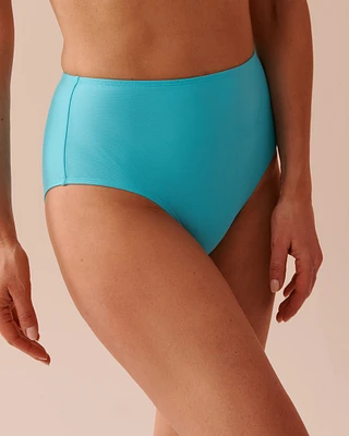 Bas de bikini taille haute TURQUOISE