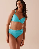 Bas de bikini cheeky bande taille croisée TURQUOISE