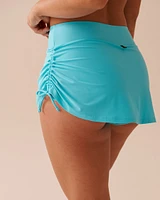 TURQUOISE High Waist Skirt Bikini Bottom